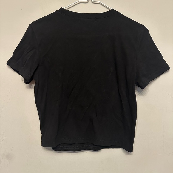 Y2K Vibes Muy Muy Denim Butterfly w/ Rhinestone Embellishments Black T Small - Picture 6 of 6